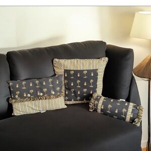 Waverly Tropical Pineapple/Palm Tree Throw Pillow Set of 3